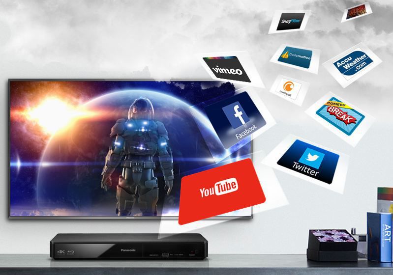 Internetové aplikácie - PANASONIC DMP-BDT165EG