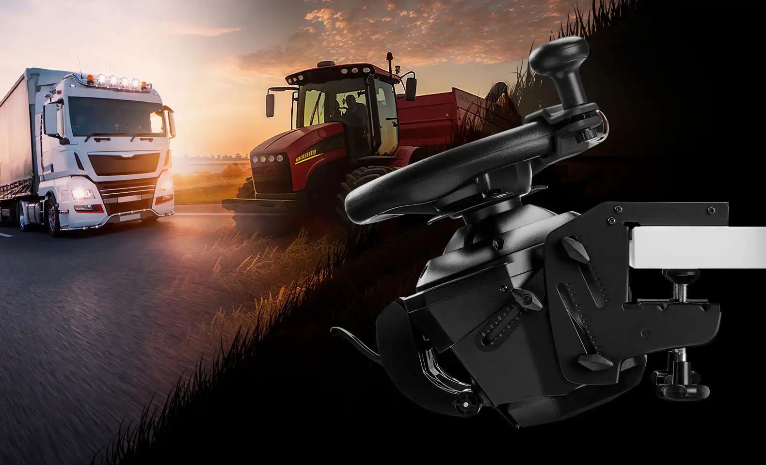 Thrustmaster T128 Farming Pack – sada volantu a pedálov T128 + SimTask Farming Kit – Xbox/PC