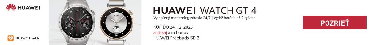 Huawei Watch GT4 + sluchadla