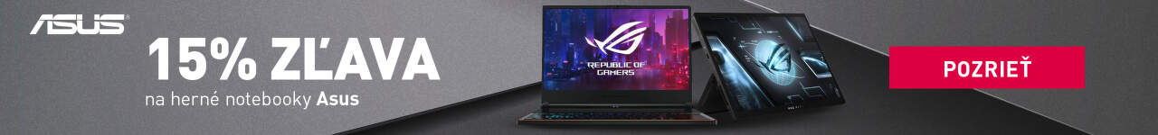 Asus 15% herne PC a notebooky
