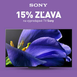 Sony 15% na vypredajove TV