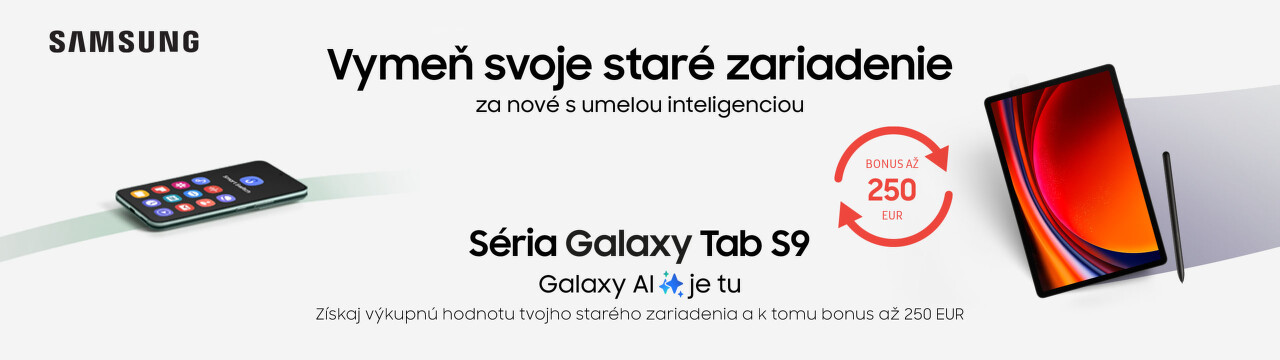 Bonus až do 250 € pri kúpe Samsung Galaxy Tab S9