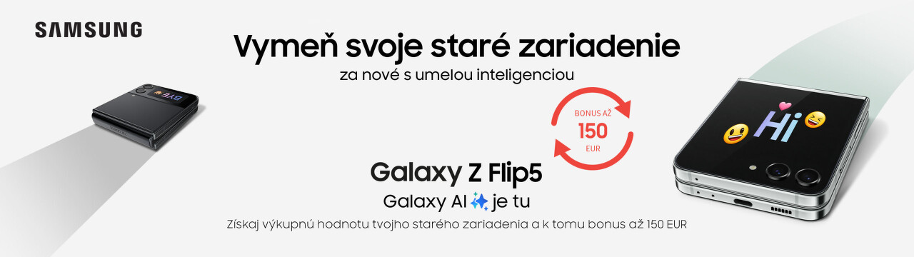 Bonus až do 150 € pri kúpe Samsung Galaxy Z Flip5