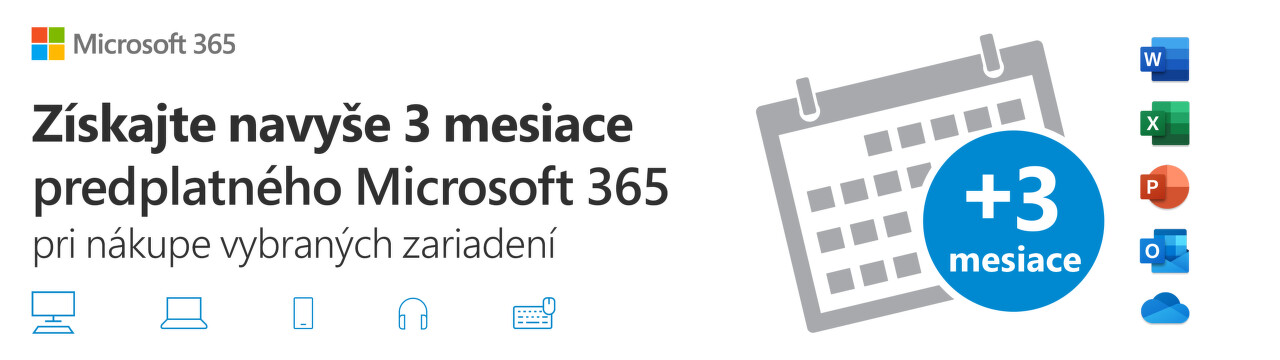 Microsoft 365 na 3 mesiace navyše