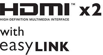 Dva HDMI vstupy s funkciou Easylink - PHILIPS 32PFH4100/88