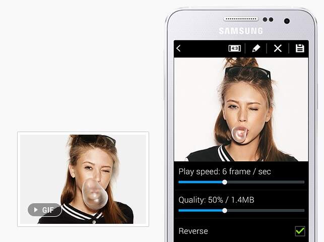 Animované GIF obrázky - SAMSUNG Galaxy A3