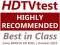 HDTVtest Highly Recommended