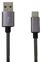 Mobilnet USB/USB-C kábel 1 m, sivá