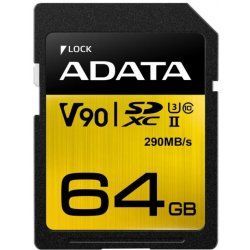 Pamäťová karta ADATA SDXC 64 GB 290 MB/S U3 CLASS 10 UHS-II