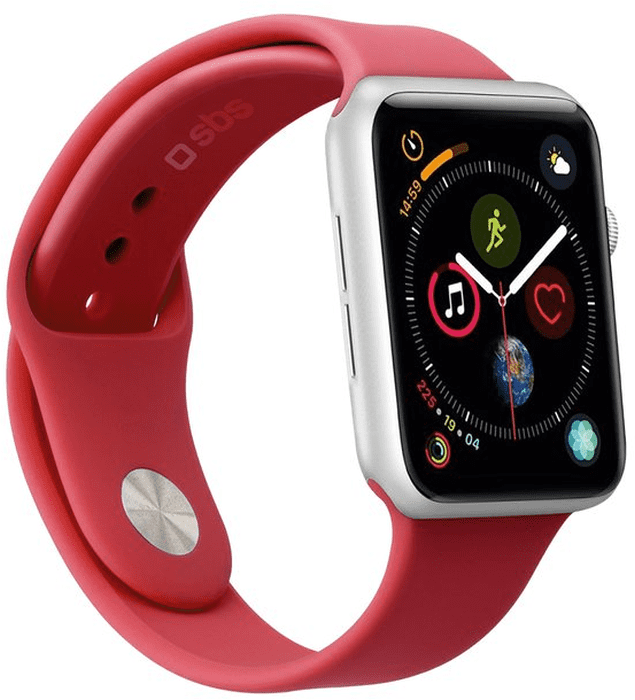Remienok Sbs remienok pre Apple Watch 44 mm M/L červená