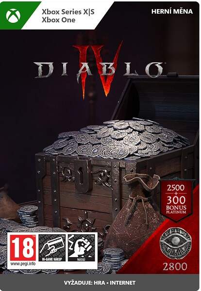 Digitálny produkt Diablo IV 2800 Platinum Xbox One / Xbox Series X | S ESD