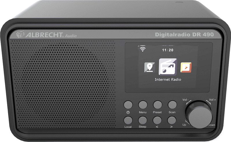 Internetové rádio Albrecht DR 490 čierne