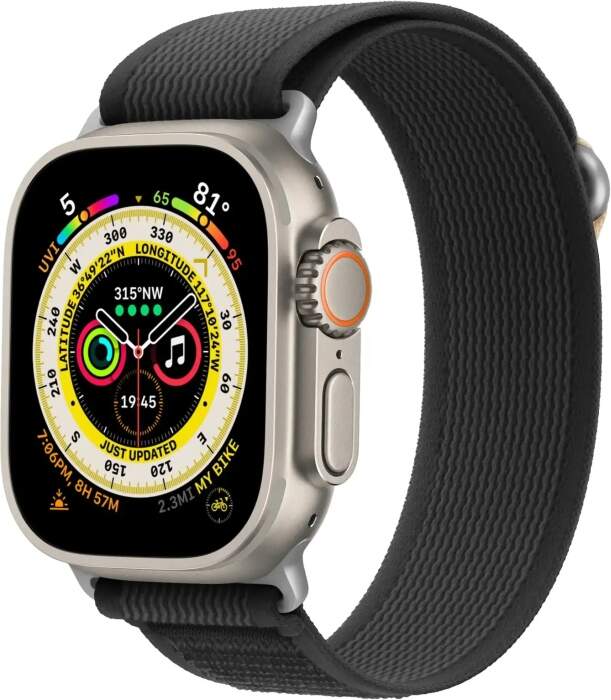 Remienok Cubenest Trail Loop remienok pre Apple Watch 42/44/45/49 mm čierno-béžový