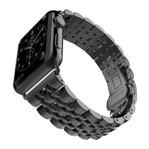 Remienok Winner WG klasik remienok pre Apple Watch 42/44/45 mm čierny