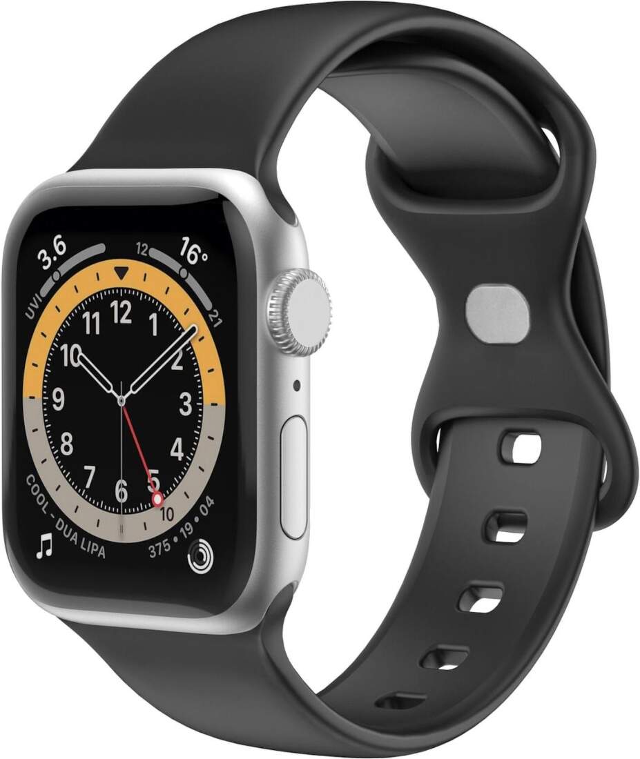 Remienok Celly silikónový remienok pre Apple Watch 42/44/45 mm čierny