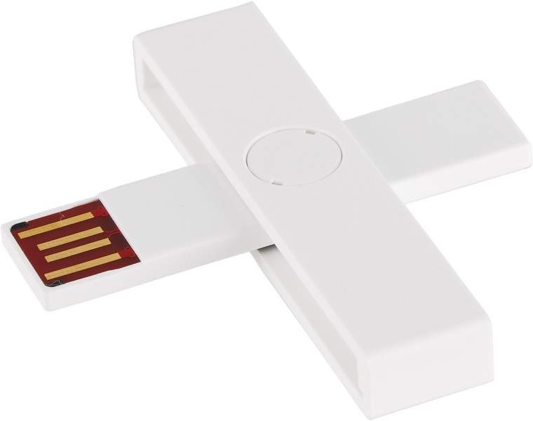 USB čítačka občianskeho preukazu +iD WHITE smart card reader