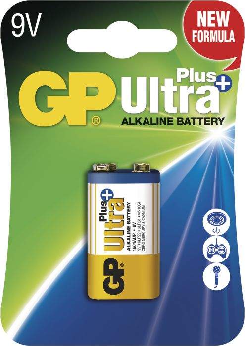 Baterie alcalina GP ULTRA PLUS 9V (6LF22) - 1buc 1013521000
