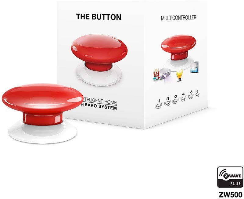 Tlačidlo Fibaro Button červené tlačidlo (FGPB-101-3)
