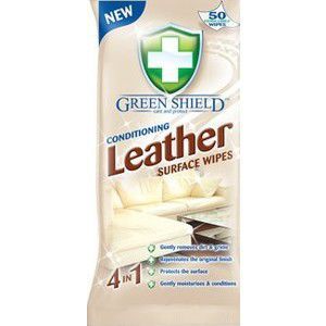 Green shield 4v1 kůže a koženka vlhčené čistící ubrousky 50 ks