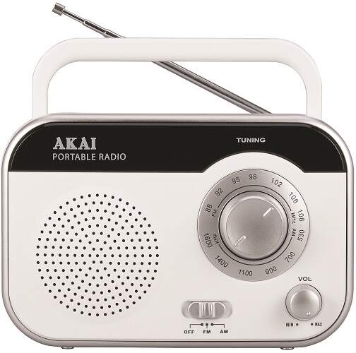 Rádioprijímač Akai PR003A-410 biele