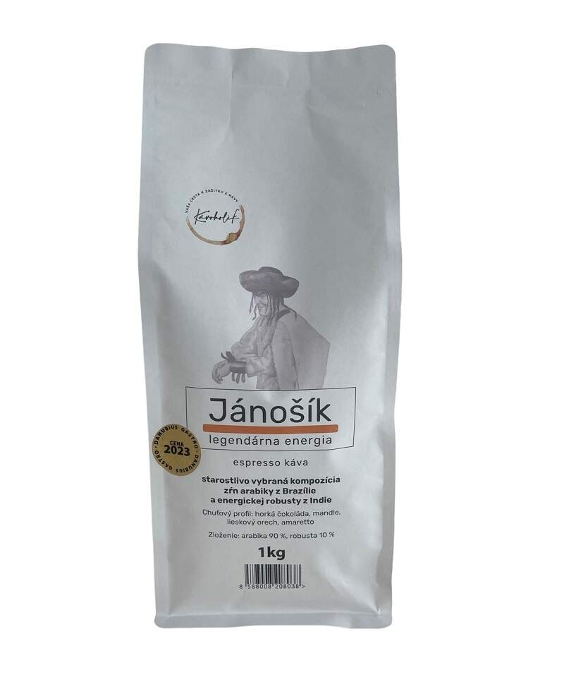 Zrnková káva Kávoholik Jánošík 1kg