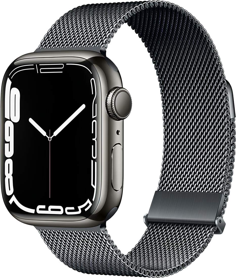 Remienok Celly milánsky ťah remienok pre Apple Watch 42/44/45 mm tmavo-strieborný
