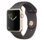 Apple Watch Series 2, 42mm Gold Aluminium Case with Cocoa Sport Band2