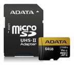 A-DATA microSDHC 64 GB 275 MBS U3 CLASS 10 UHS-II