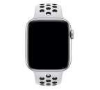 Apple Watch 44 mm Nike športový remienok S/M a M/L, platinový/čierny