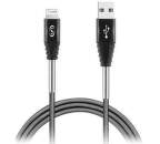 Fonex USB/Lightning kábel 1,2 m, čierna