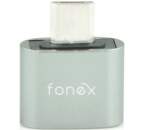 Fonex OTG USB/USB-C adaptér, sivá
