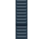 Apple Watch 44 mm kožený remienok baltsky modrý S/M