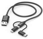 Hama 183304 3v1 USB-A / micro USB 1,5 m čierny