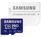 Samsung MicroSDXC 128 GB PRO Plus + SD Adaptér
