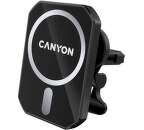 Canyon CNE-CCA15B01 magnetický držiak do mriežky s bezdrôtovým nabíjaním pre iPhone 12/13 15W čierny