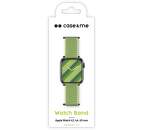 Case & Me nylonový remienok pre Apple Watch 42/44/45 mm zelený