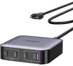 Ugreen Nexode sieťová nabíjačka 3× USB-C/USB 100 W GaN sivá