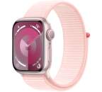 Apple Watch Series 9 GPS 41 mm ružový hliník s ružovým remienkom