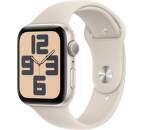 Apple Watch SE 2023 GPS 44 mm hviezdne biely hliník ML (1)
