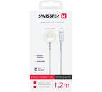 Swissten magnetický nabíjací kábel pre Apple Watch USB-A 1,2 m biely