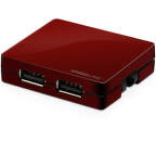 SPEEDLINK SL-7414-RD SNAPPY USB Hub - 4 Port, Red