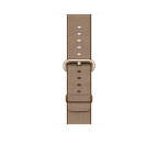 Apple Watch Series 2 42mm (zlatý hliník / kávovo-karamelovo hnedý remienok z tkaného nylonu)