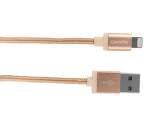 Canyon Premium Lightning - USB kábel 1m zlatý