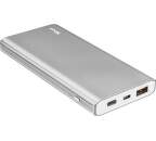 Trust Omni Thin Metal USB-C QC3 powerbanka 10000 mAh, strieborná