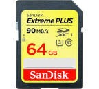 SANDISK 139758 EXTREME PLUS SDHC 64GB 90 MB/s Class 10