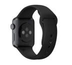 APPLE MJ4F2ZM/A 38mm Black Sport Band with Space Gray Stainless Steel Pin
