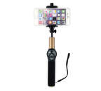 Winner selfie tyč s Bluetooth tlačidlom, čierno-zlatá