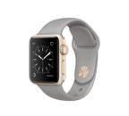 Apple Watch Series 2 38mm (zlatý hliník / cementovo sivý športový remienok)