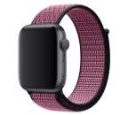 Apple Watch 44 mm Nike športový prevliekací remienok, krikľavo ružový/sýto fialový