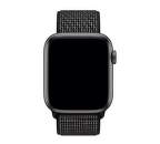 Apple Watch 44 mm Nike športový prevliekací remienok, čierny